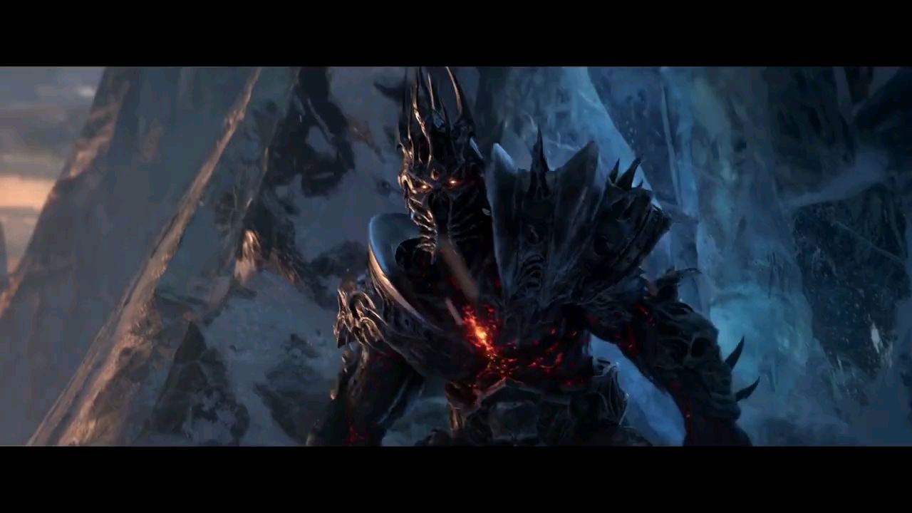 2019暴雪嘉年华《魔兽世界9.0:暗影之境》宣传CG,希尔瓦娜斯撕掉巫妖王头盔,召唤出影之国